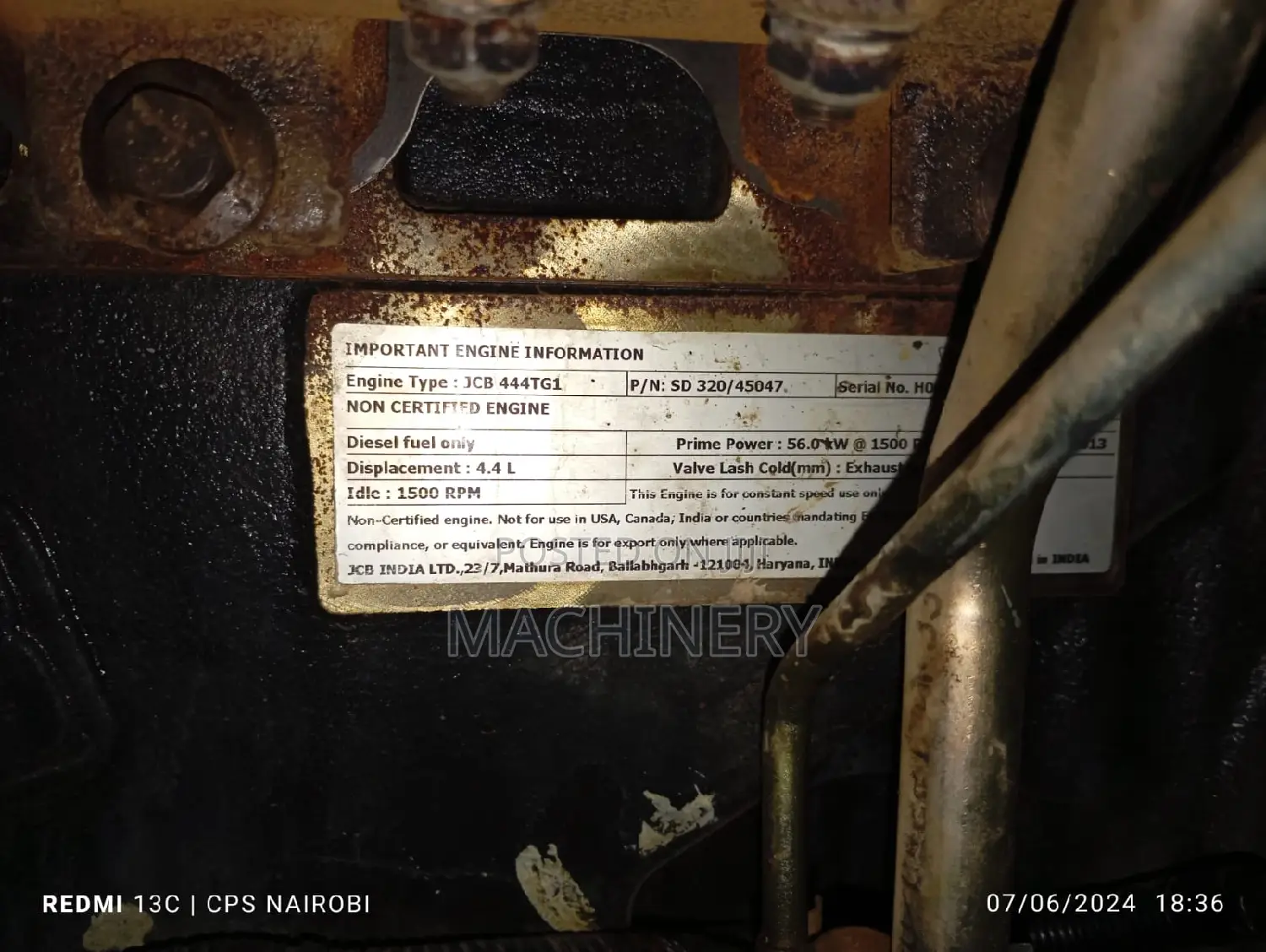 65kva Ex Uk Power Generator Set JCB INDIA