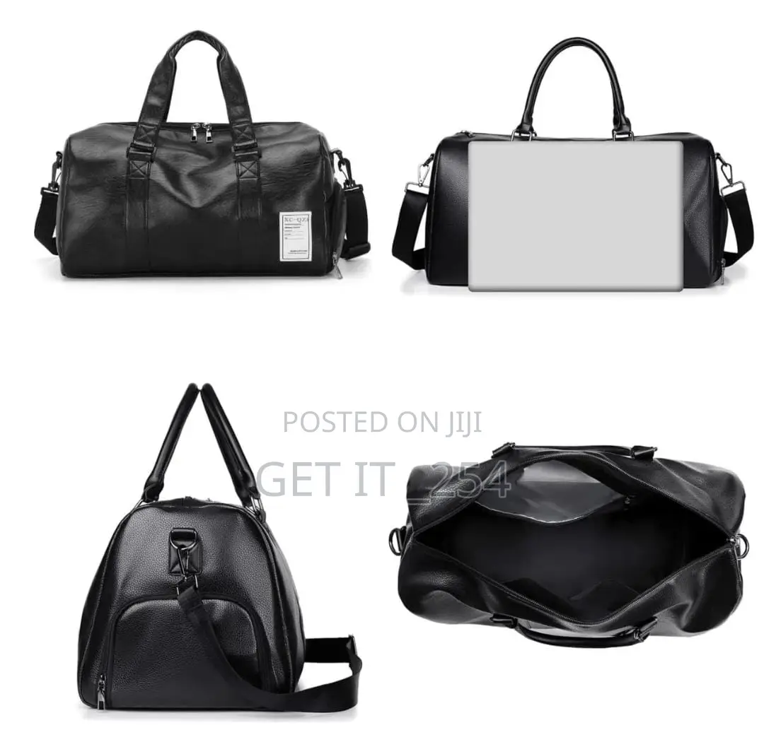 *Leather Duffle Bag*
*Material:Leather*
*Colors:Black