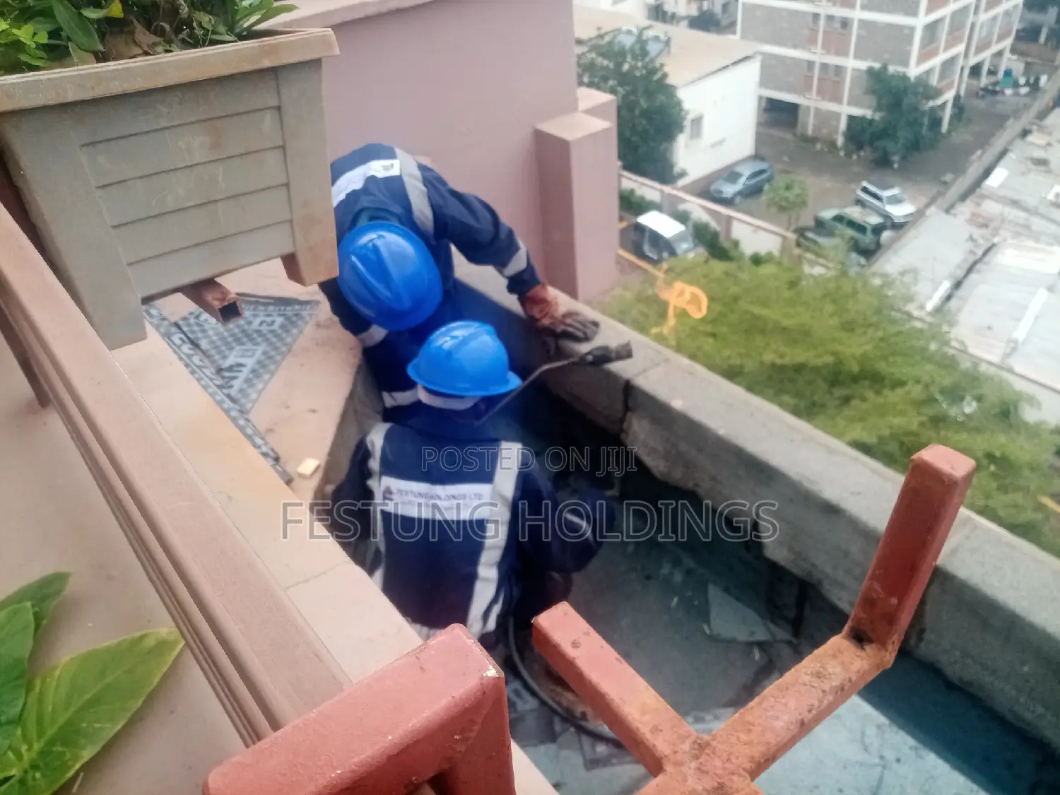 Concrete Flat Roofs and Gutters Waterproofing APP Membrane