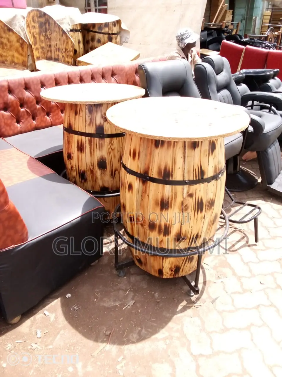 Brand New Barell Tables Torched