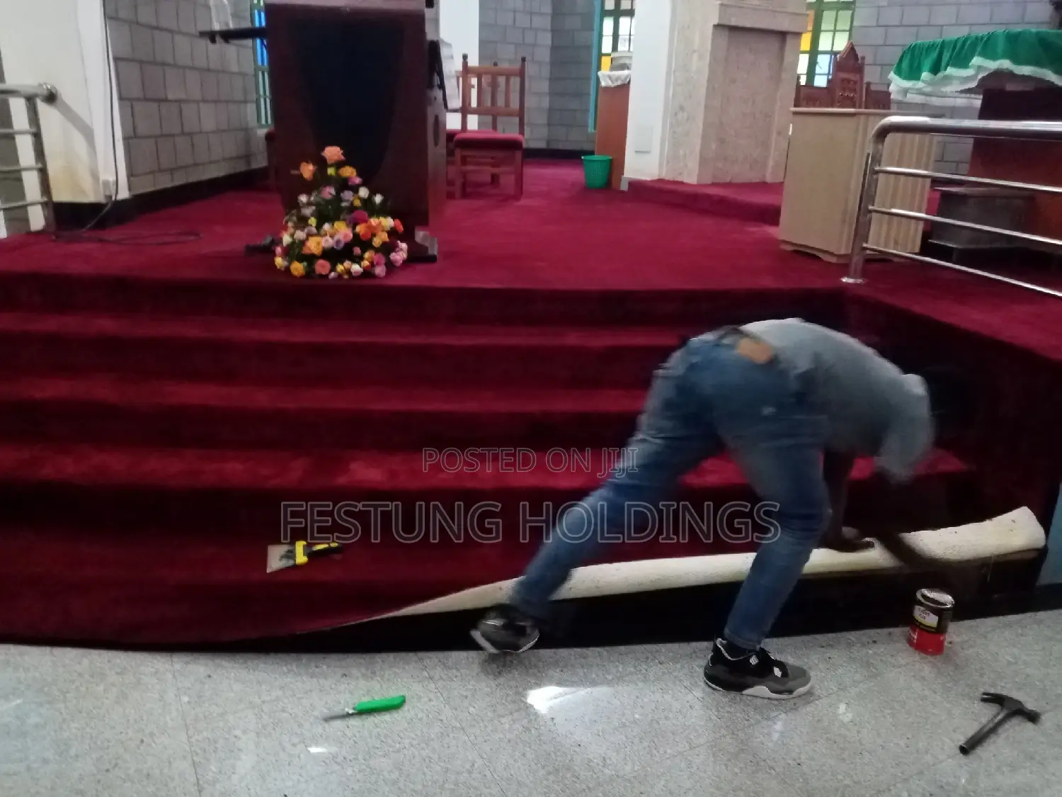 Church Wall to Wall Carpet Fitting