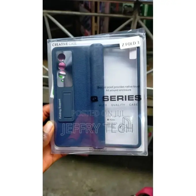 Leather With Screen Protector, Front Samsung Galaxy Z Fold 3