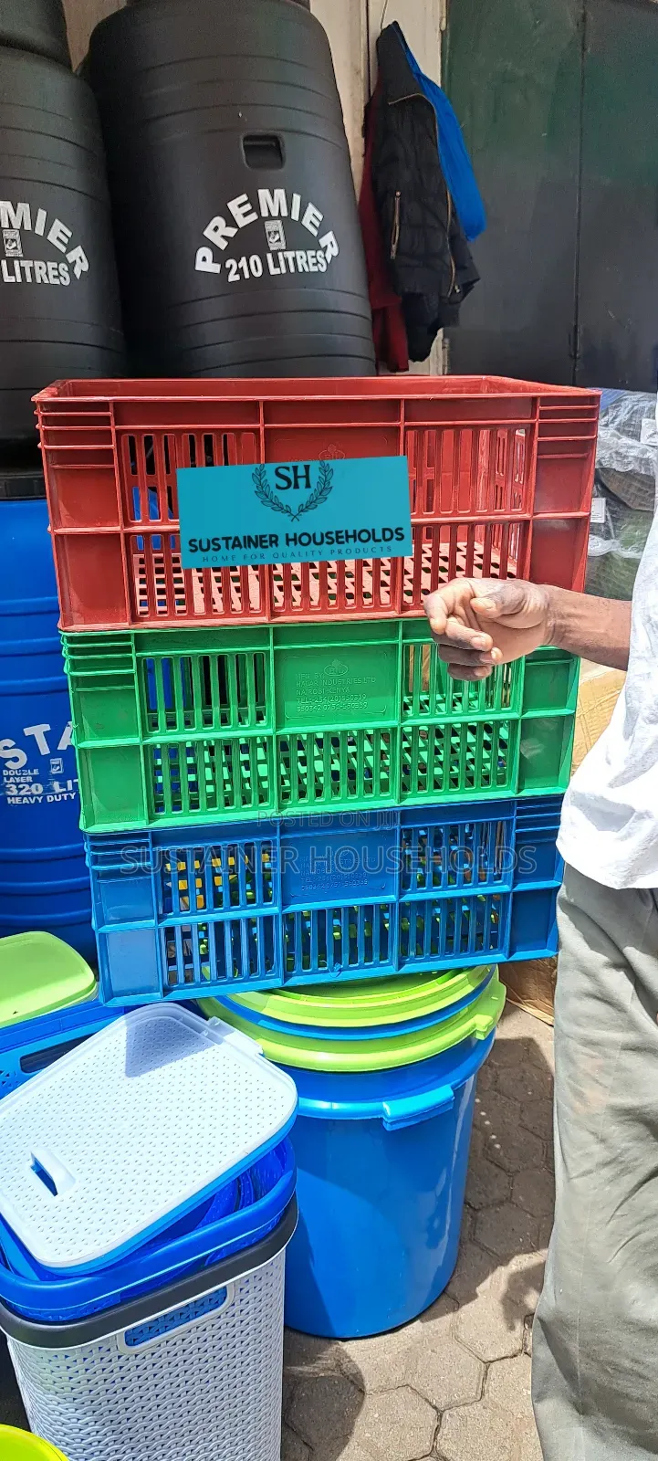 Different Colours Plastic Crates Available