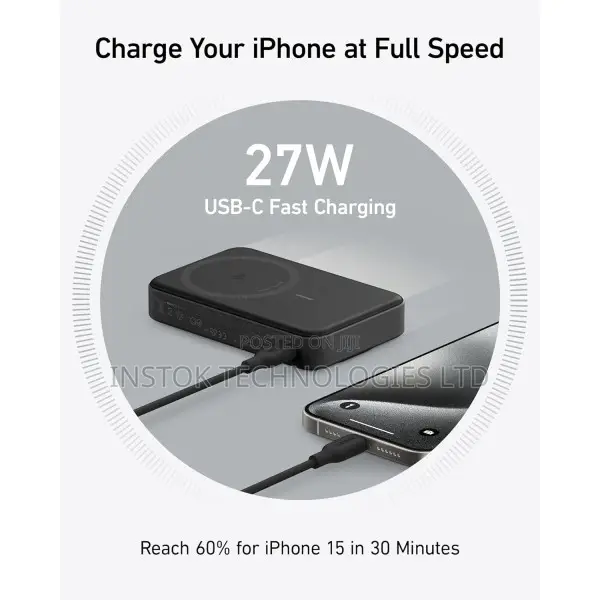 Anker Maggo Power Bank Qi2 Certified 15W Charger