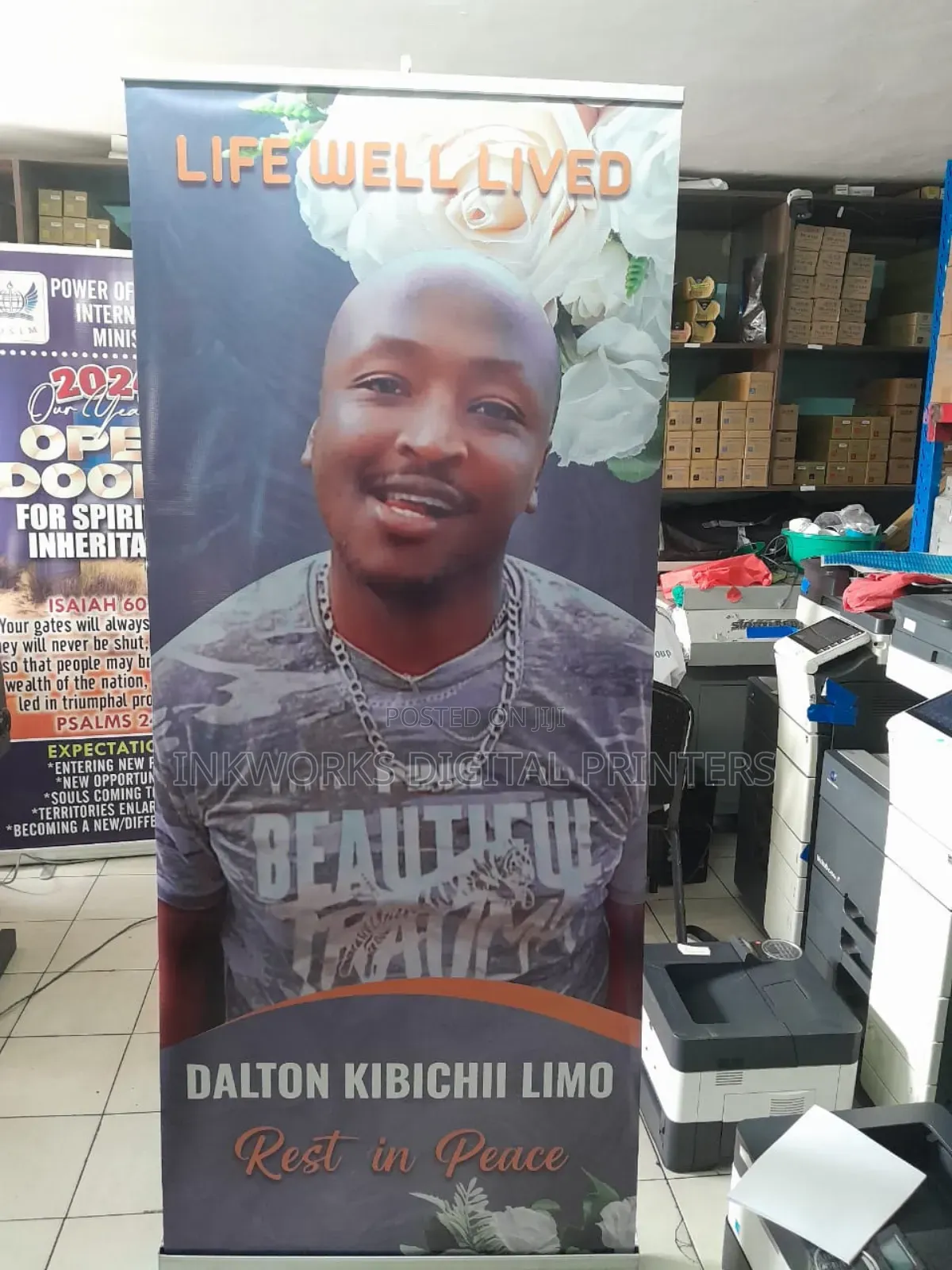 Mazishi Roll Up Banner Printing