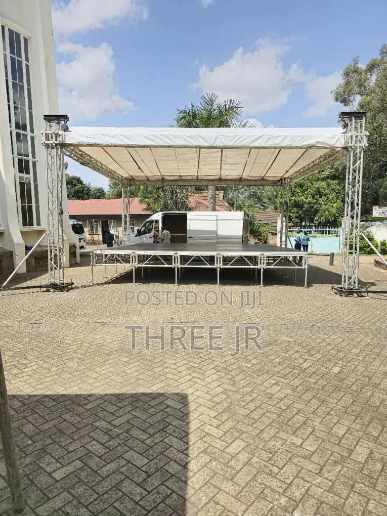 Very Nice Canopy Set Up With Stage of 25boards