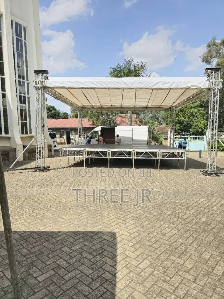 Very Nice Canopy Set Up With Stage of 25boards