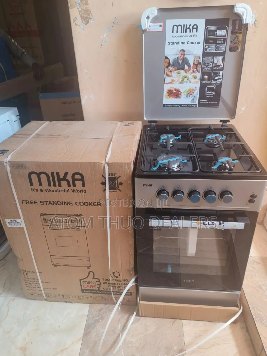 New Mika All Gas Free Standing Cooker- 50*60 Gas Oven