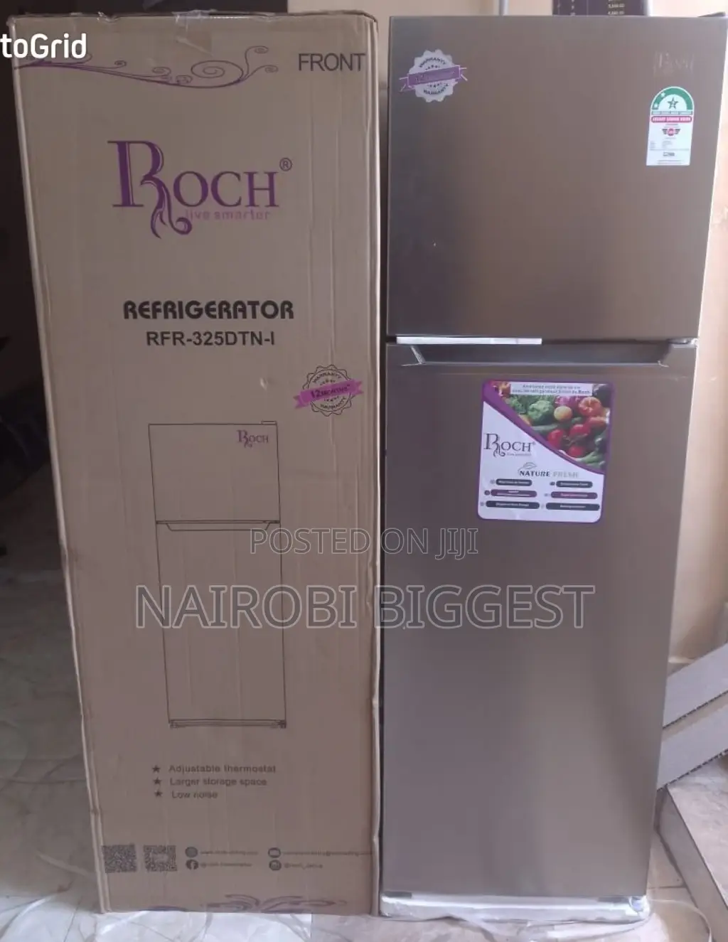 Rfr-325dtn-i Roch 251l Double Door Fridge