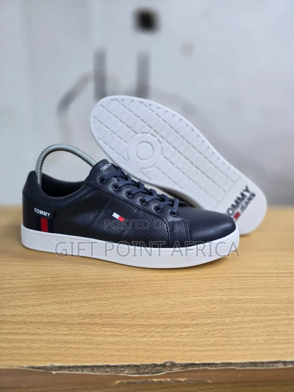 Navy Blue Tommy Hilfiger Smart Casual Sneakers for Men
