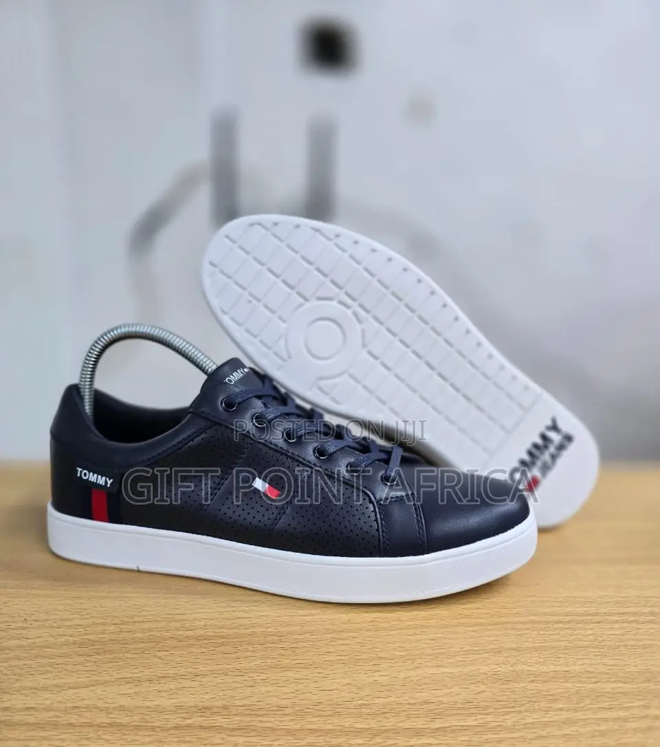 Navy Blue Tommy Hilfiger Smart Casual Sneakers for Men