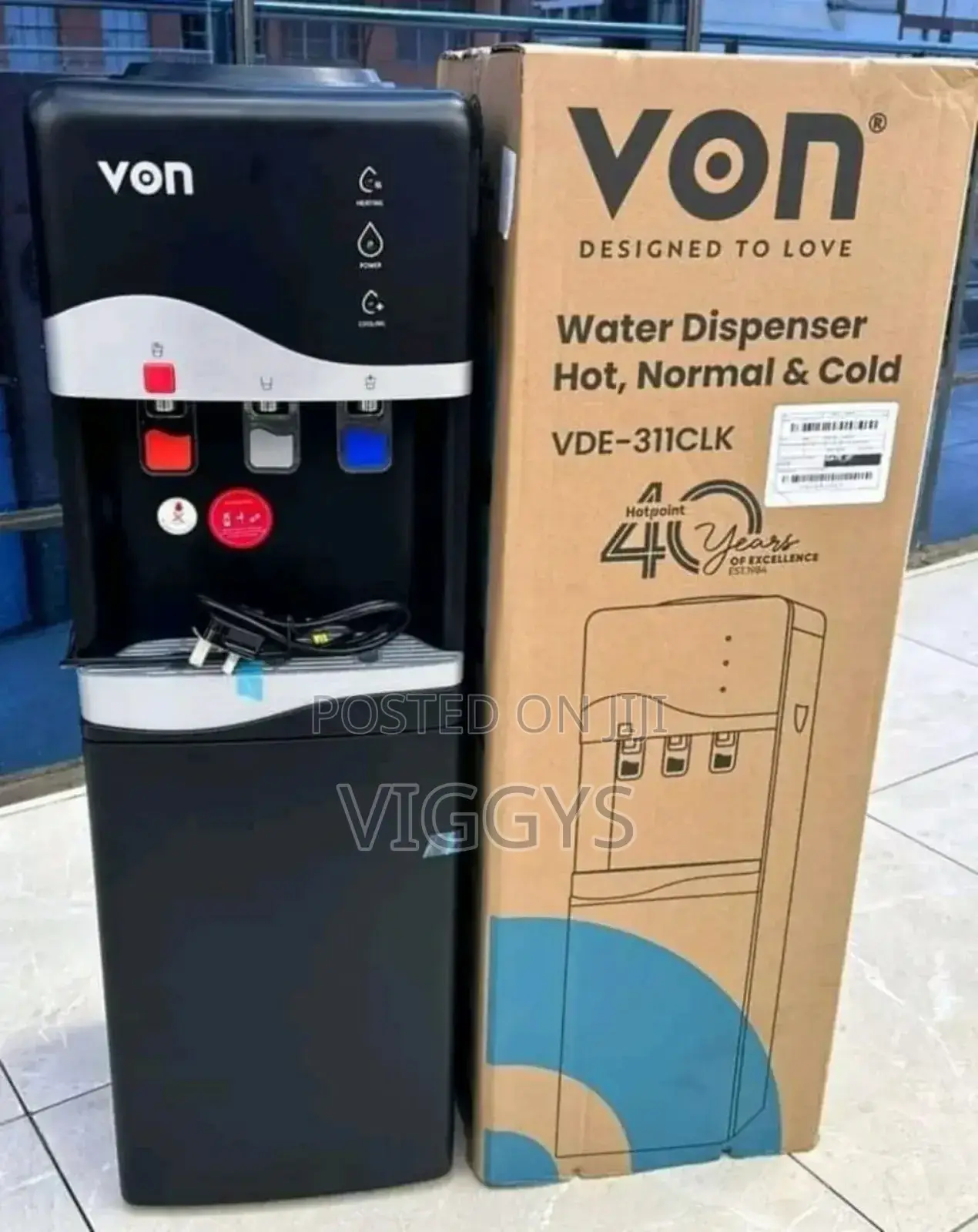 Von 3tap Water Dispenser Hot and Cold and Normal