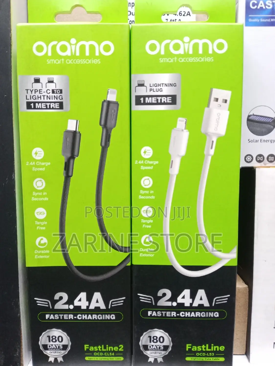 Oraimo Type C Lightening Cable Fast Charging 1metres Long