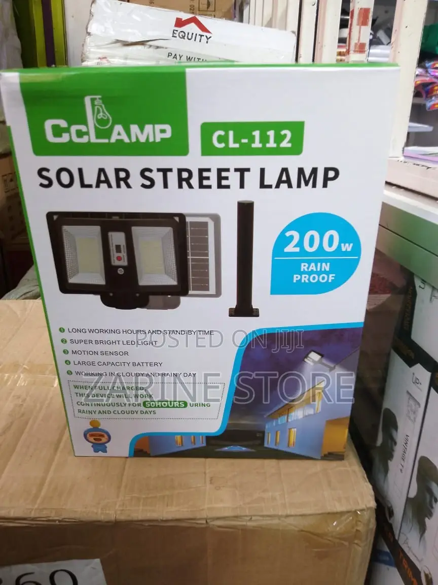 Solar Street Lamp 200watts With Metal Pole