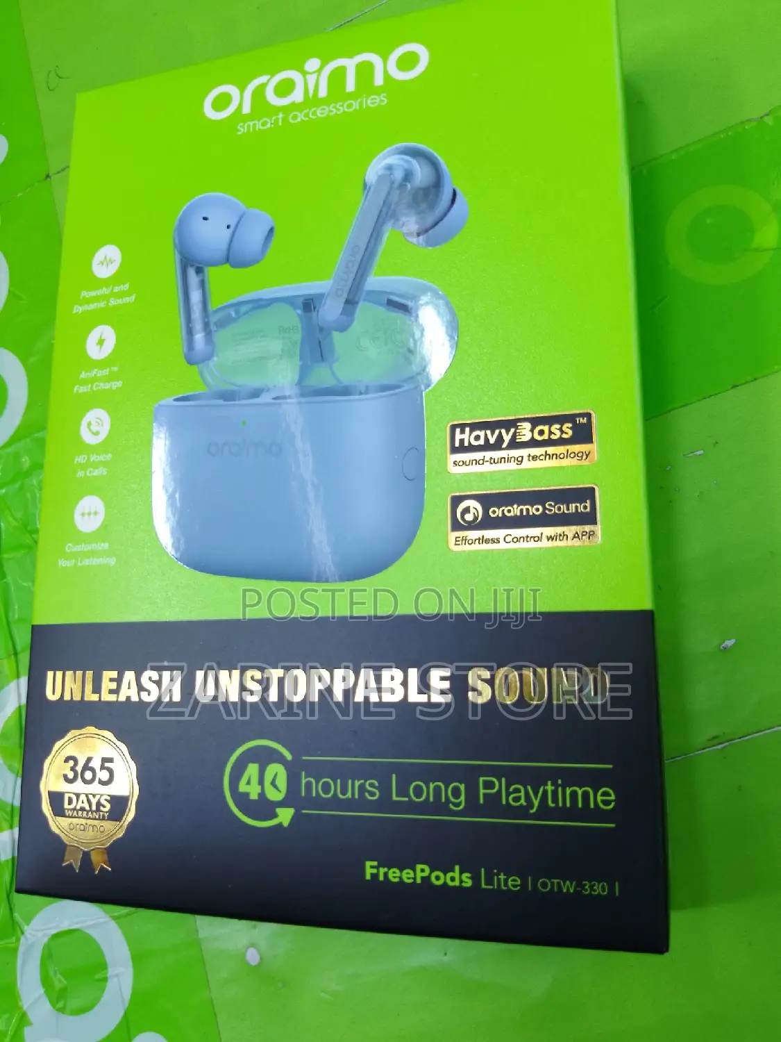 Oraimo Freepods Lite Earpods, Rubber Earbuds