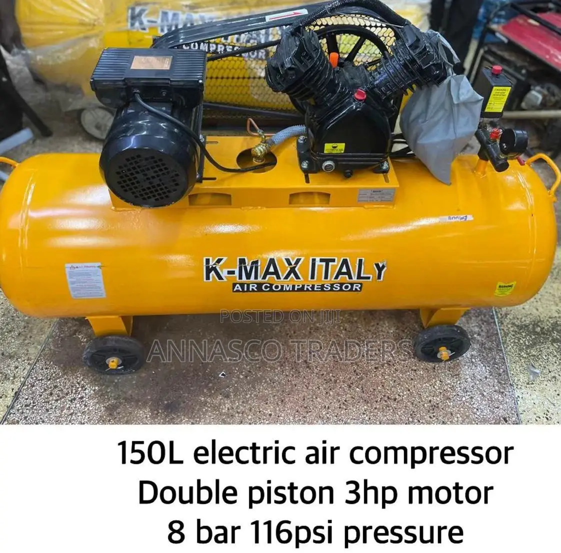 K-Max 150L Electric Air Compressor Double Piston
