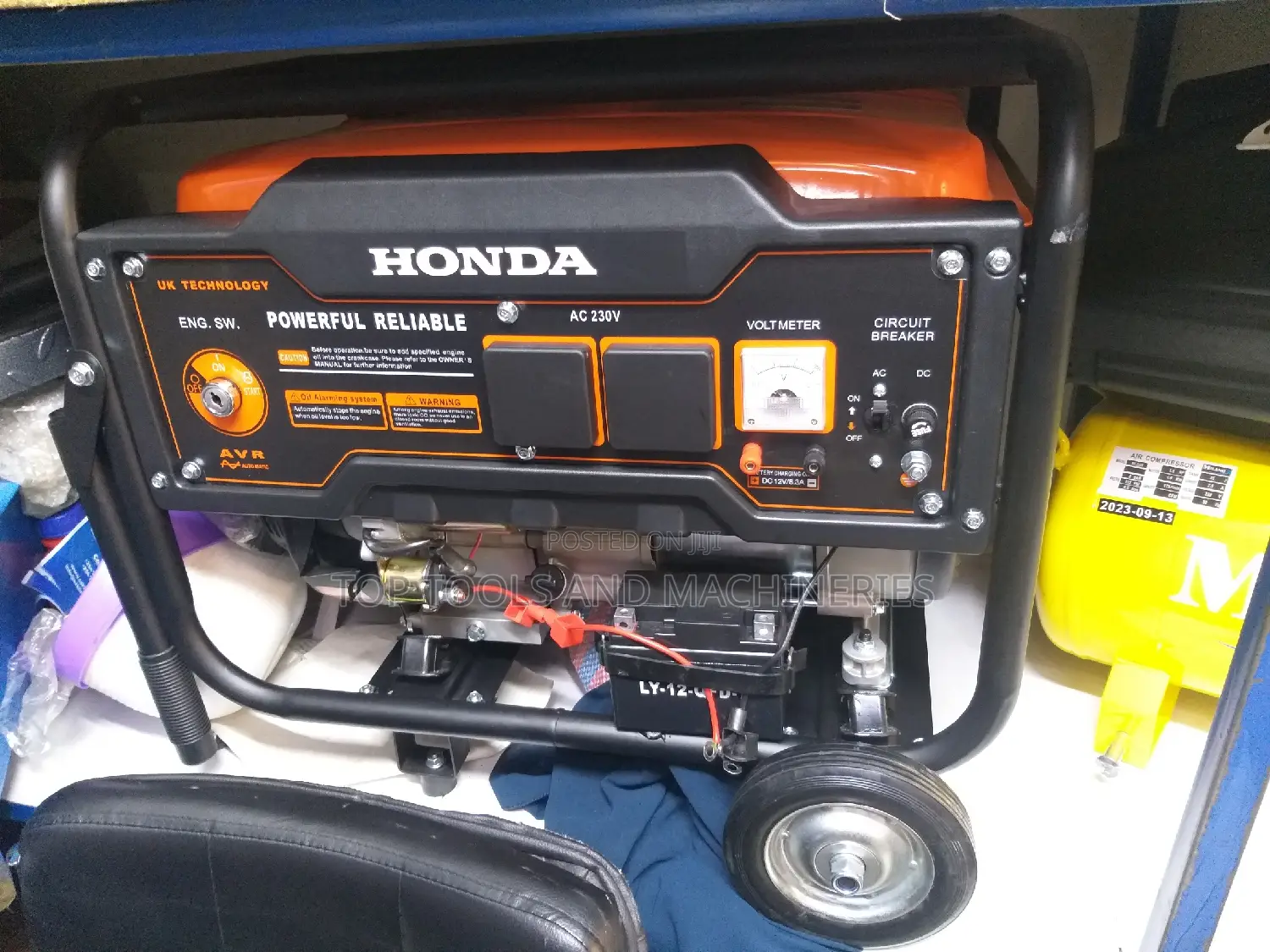 Reliable Honda 7.5kva Petrol Generator With Wheels