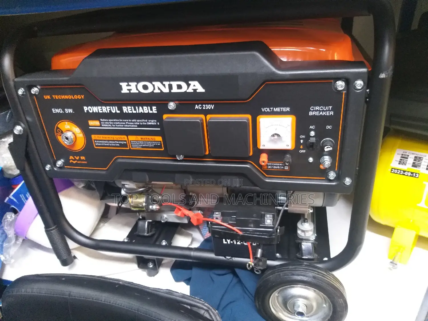 Reliable Honda 7.5kva Petrol Generator With Wheels