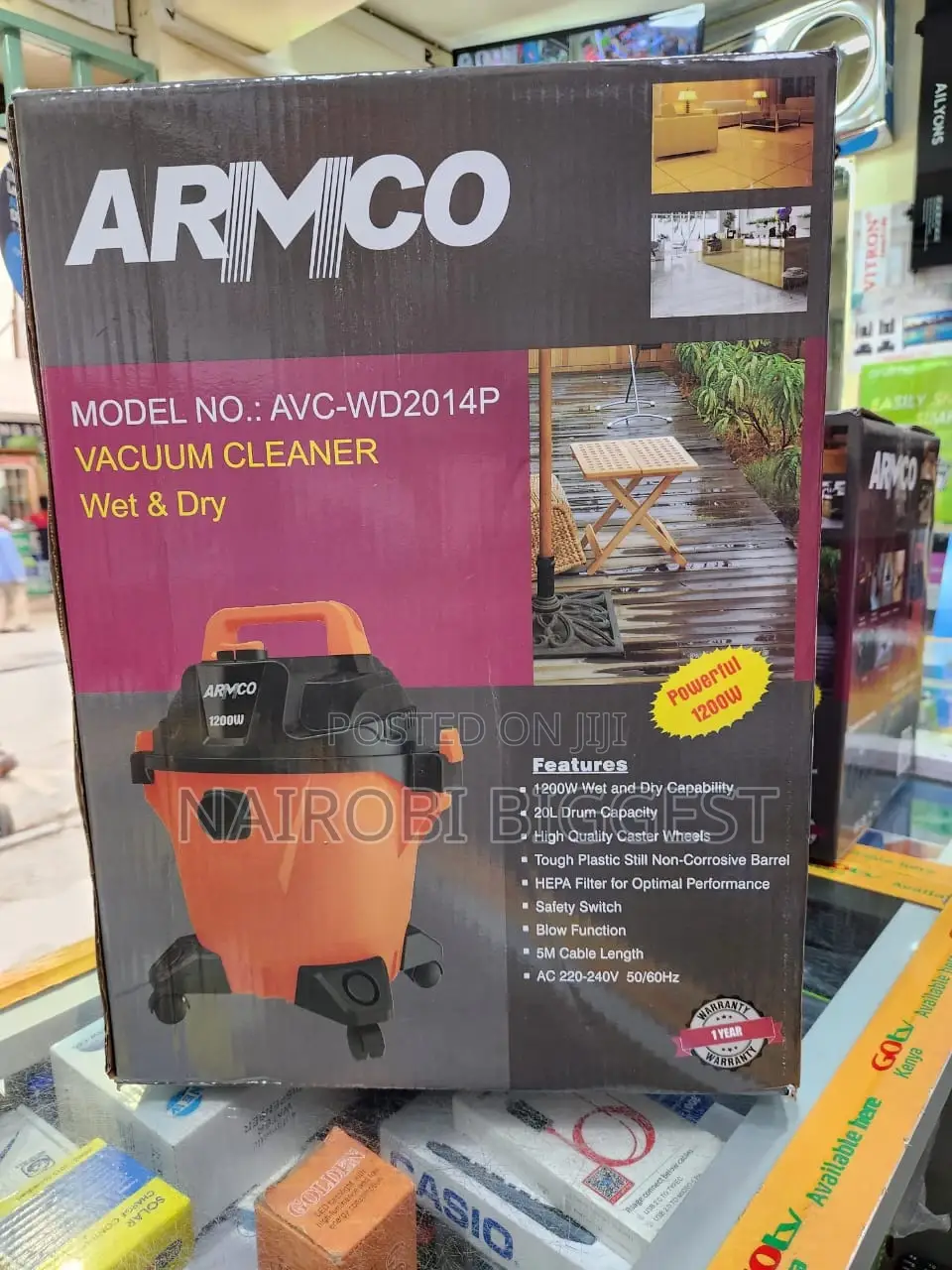 ARMCO 20litres Wet and Dry Vacuum Cleaner