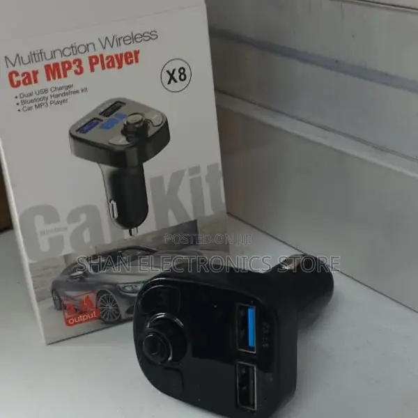 Hands-Free Bluetooth Car Kit Aux-X8 Car Fm Transmitter