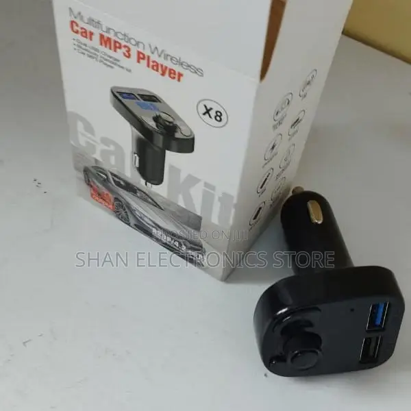 Car Bluetooth Handsfree New Aux Fm Modulator-Dual Usb Port