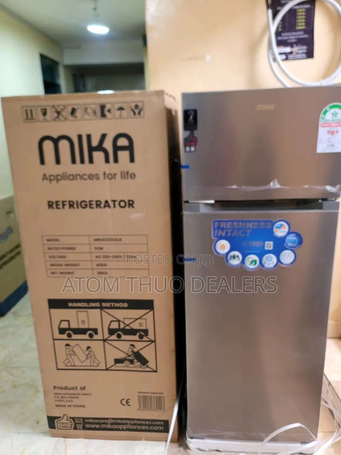 Mika 211litres Double Door Refrigerator