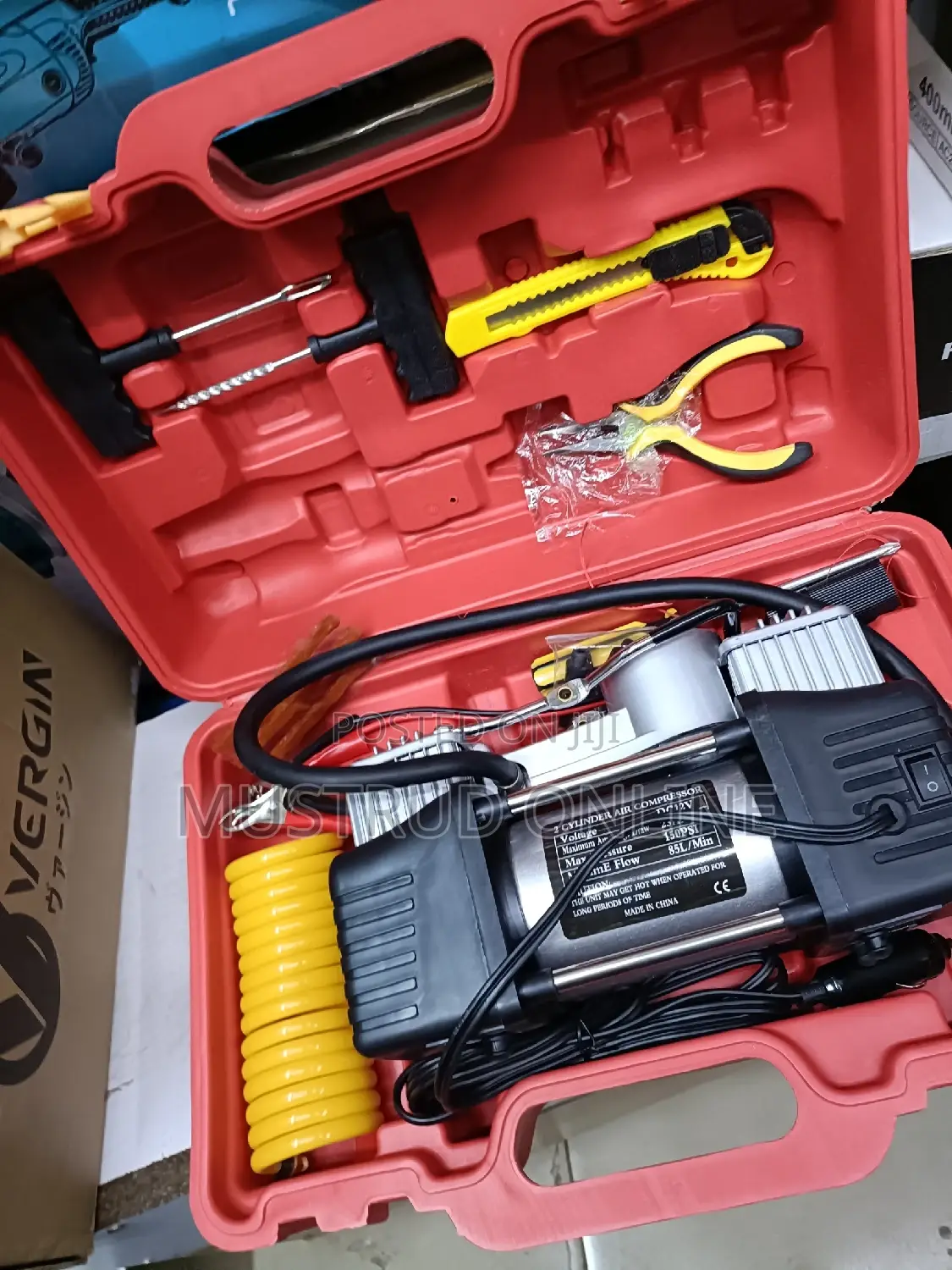 Car Air Compressor and Tire Repair Kit