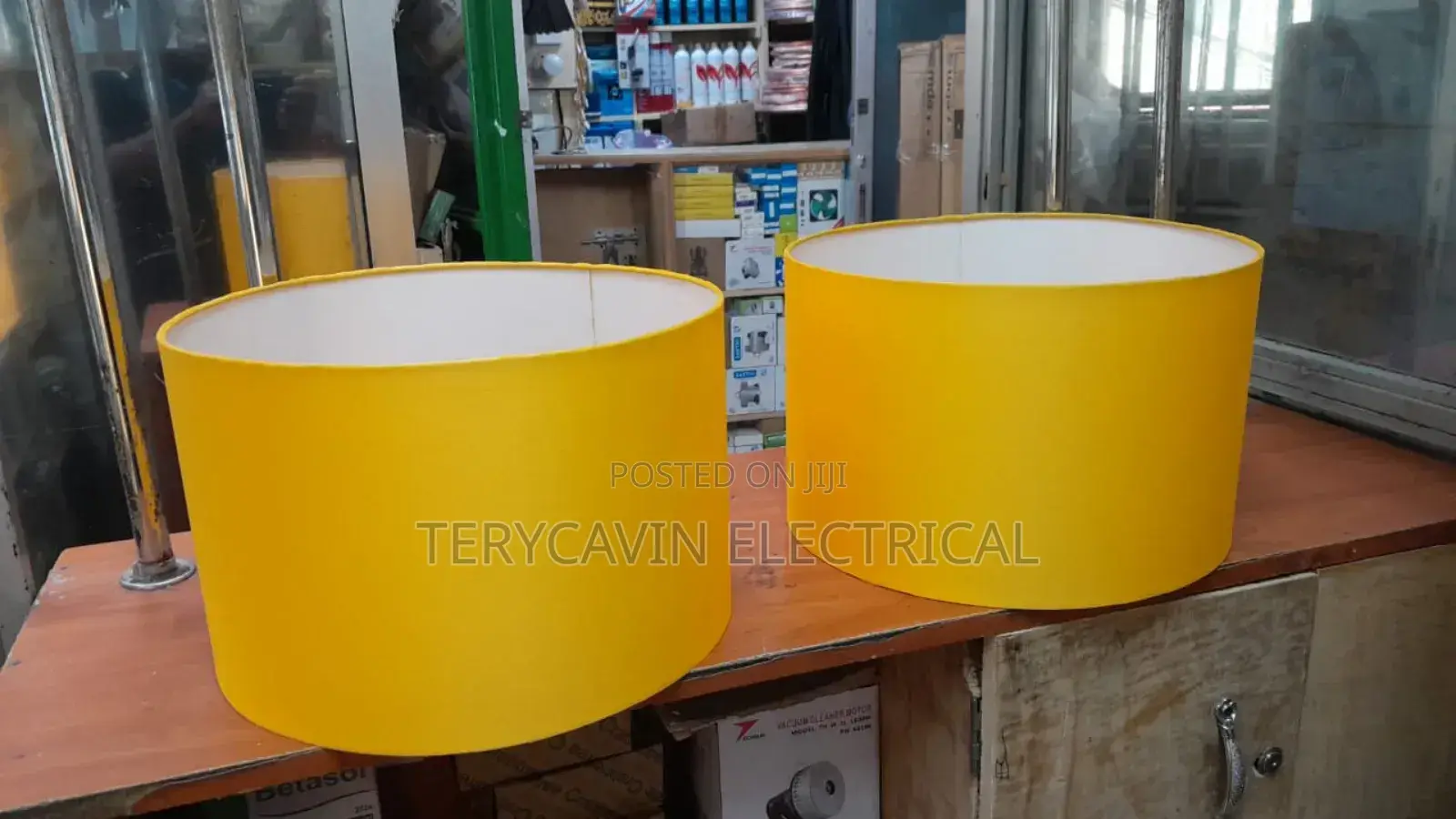 Triple With Translucent Washable Shades Floor Stand