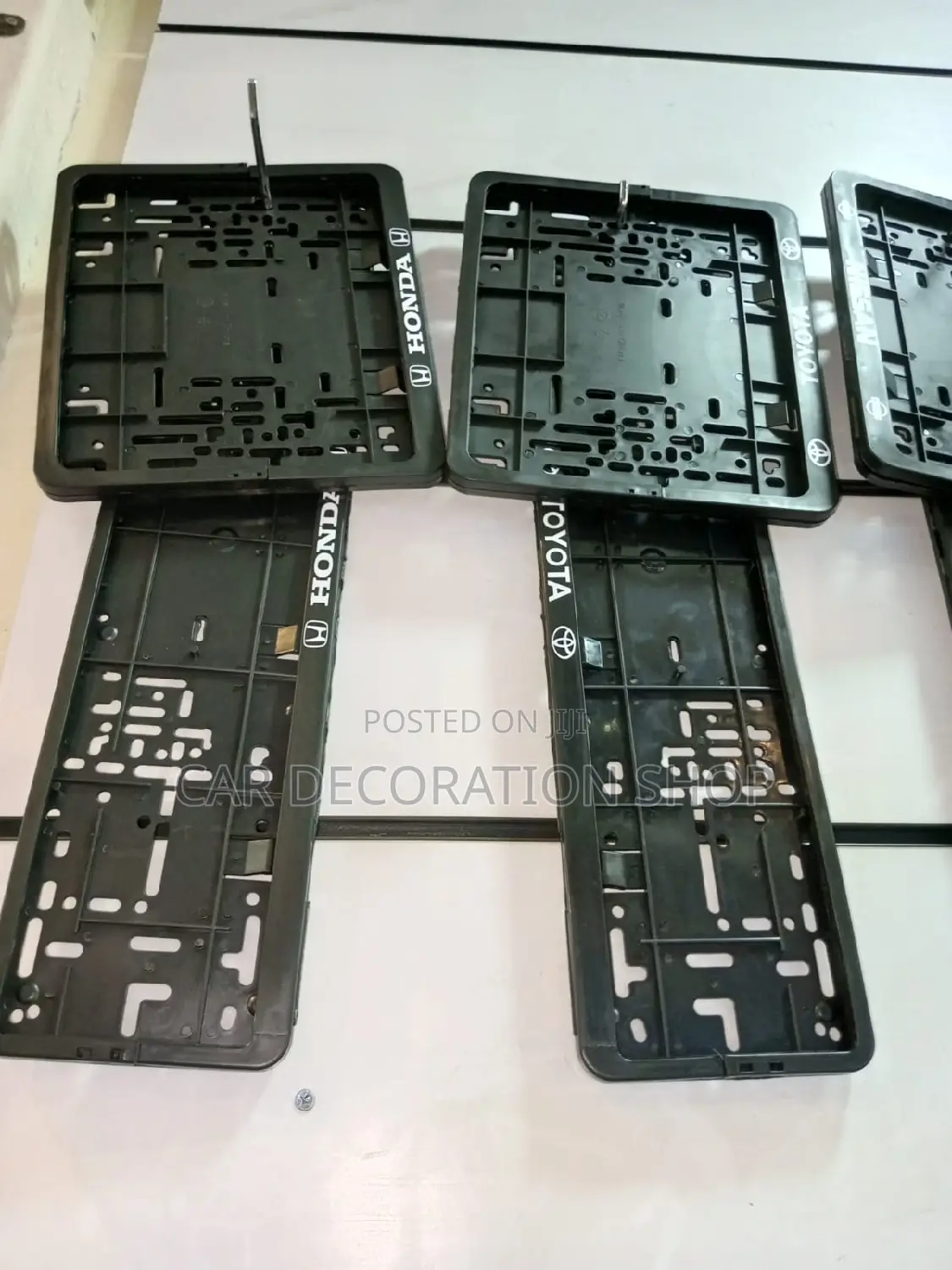 Square Oblong Set Plates Holder for Toyota or Honda Cars