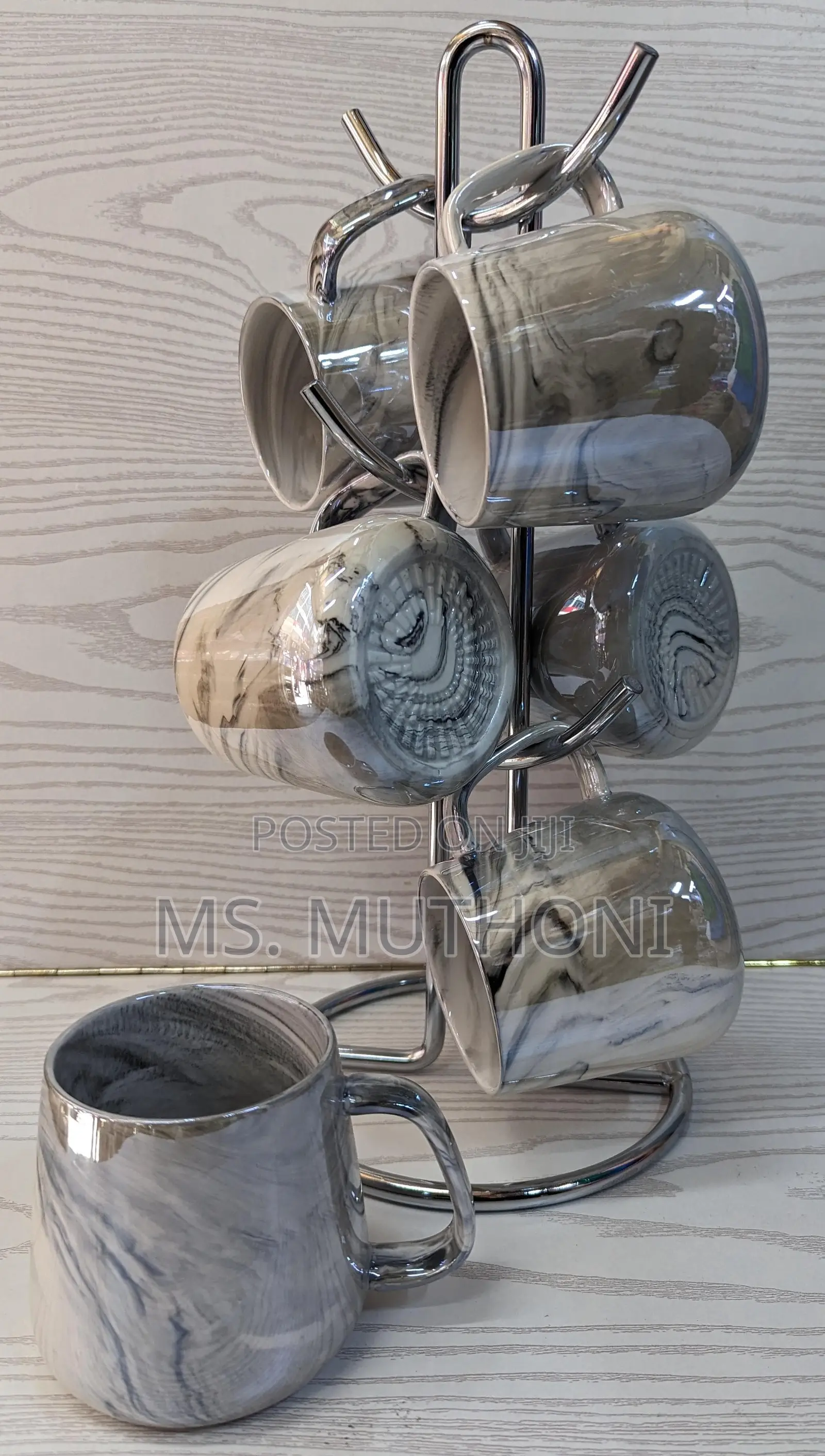 6 PCS *450ml Mable Colour Porcelain Ceramic Mug Now Availabl