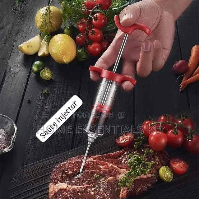 *Barbecue Meat Syringe, Food Grade Stainless Steel Needle