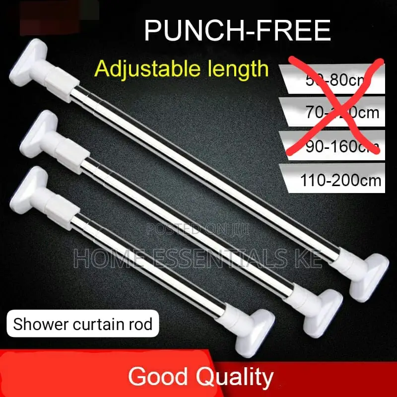 100-200cm Clothes Hanger, Retractable Rod, Curtain Steel