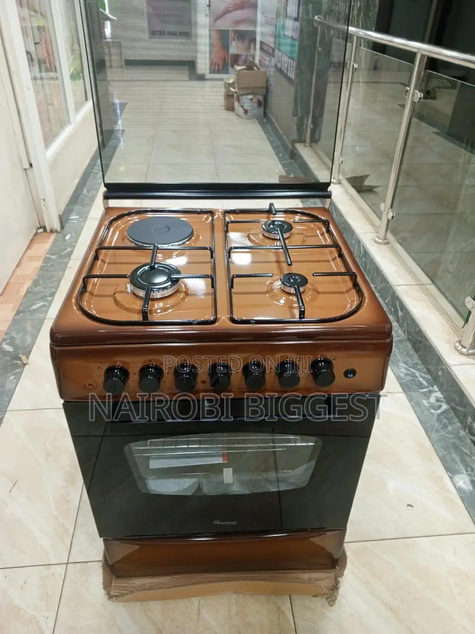 Ramtons 60*60 Standing 3gas+1electric Cooker