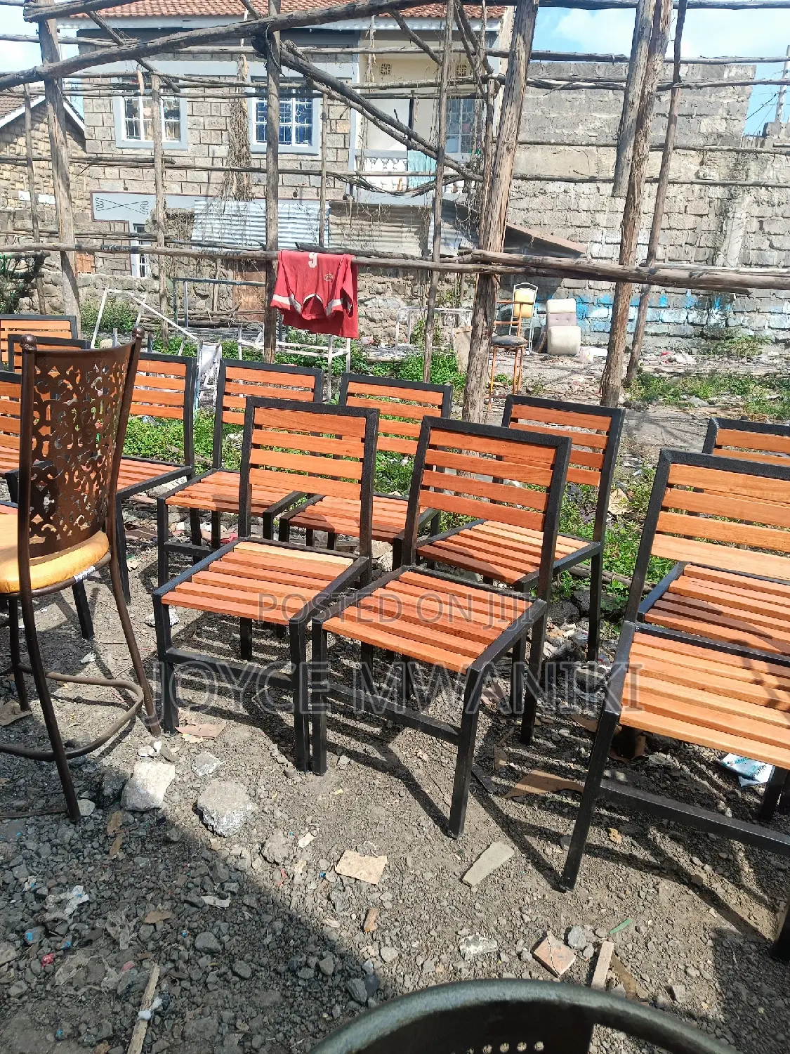 Balcony, Garden or Hotel Chairs, Powder Coated 