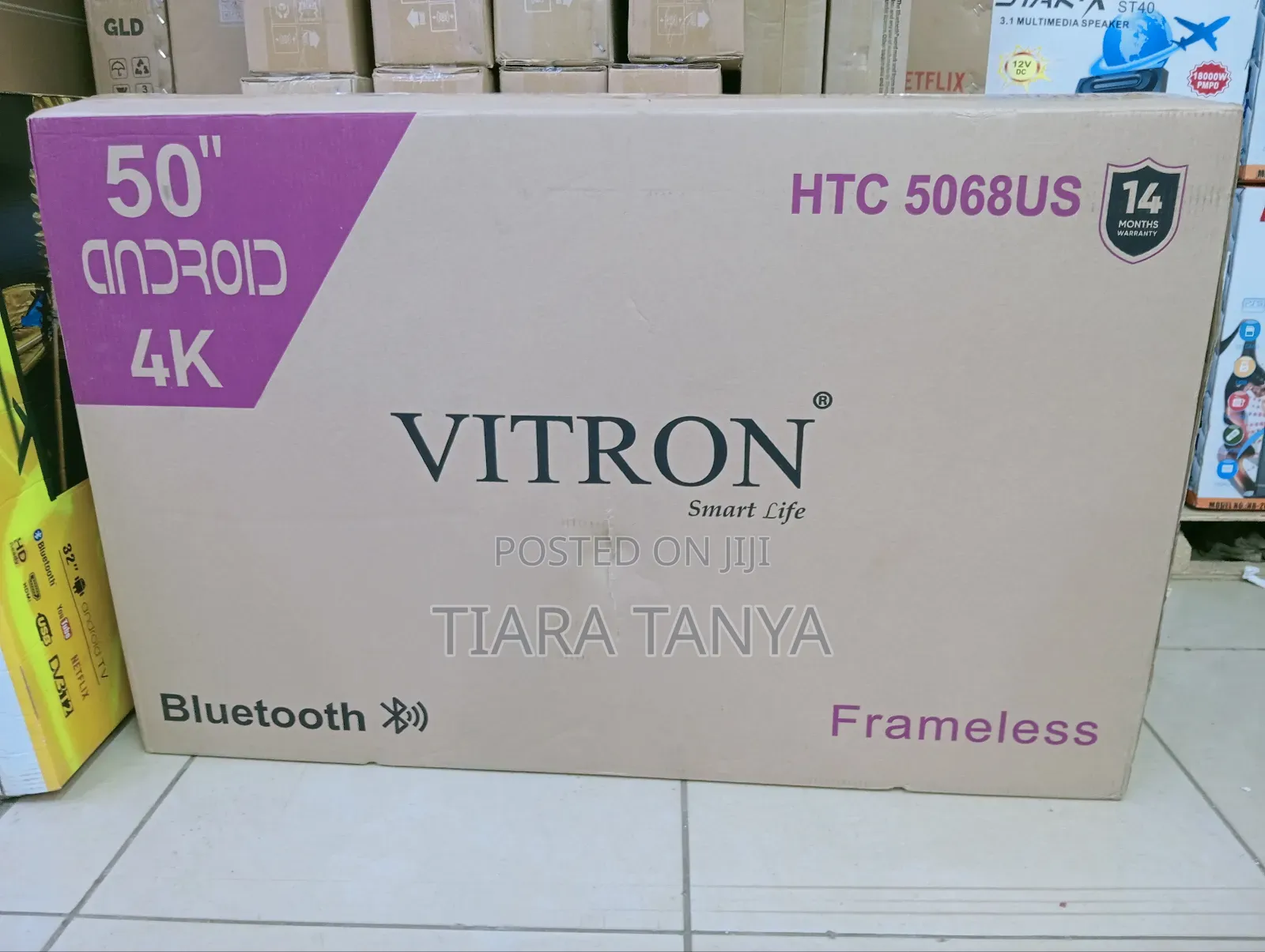 Vitron 50" Smart Android Frameless Tv