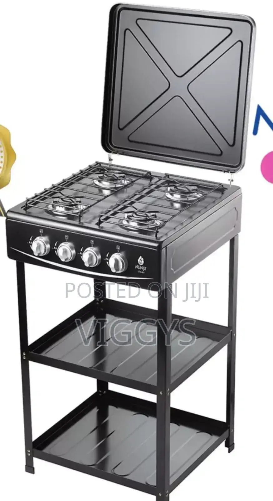 Classic Nunix Full Gas Standing Cooker With Shelf