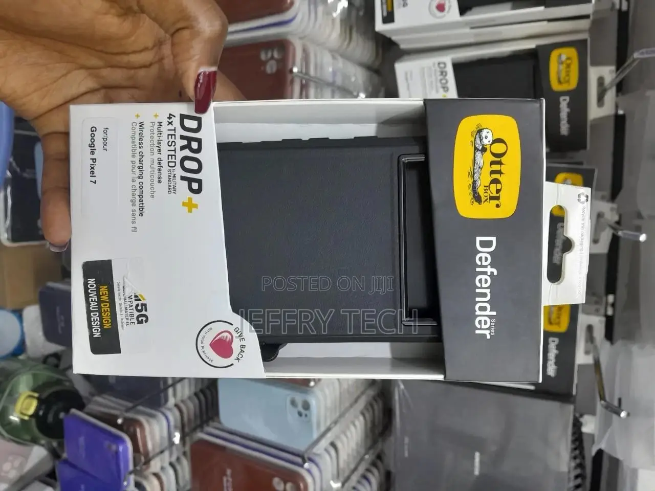Otterbox - Defender Pro Case for Google Pixel 7 Black