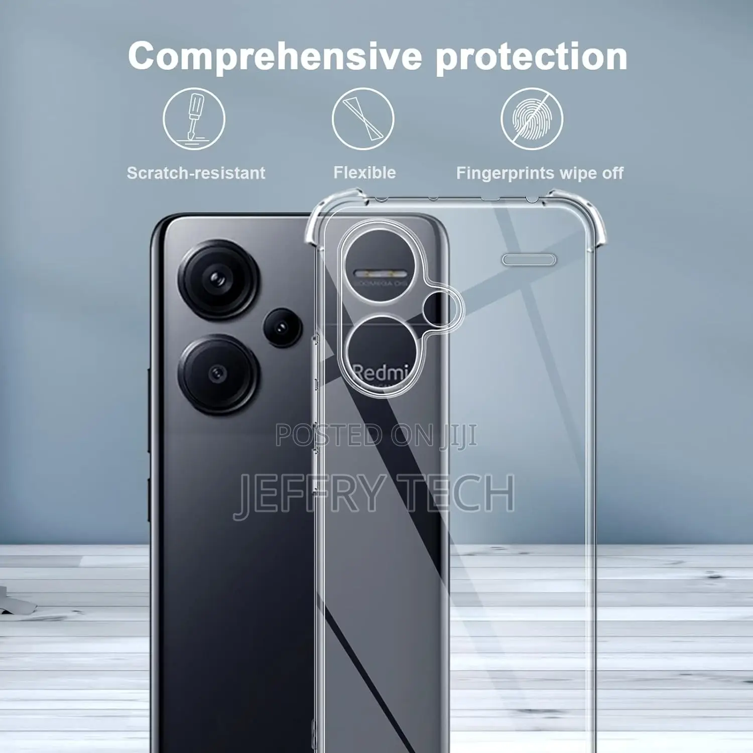 Xiaomi Redmi Note 13 Pro Plus 5G Case, Crystal Clear Rear Pr