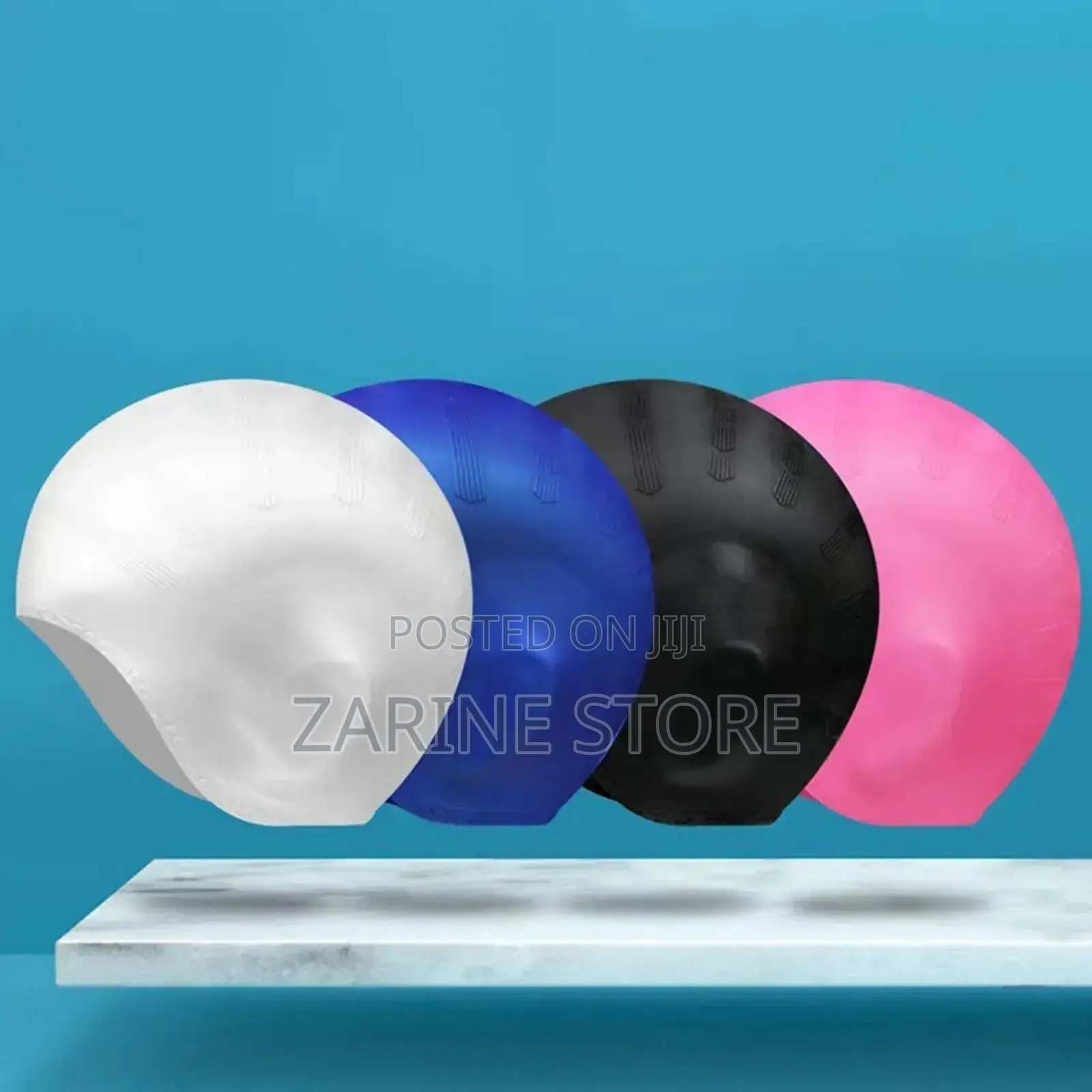 Unisex Kids Adults Swimming Cap Waterproof Silicone Elasti
