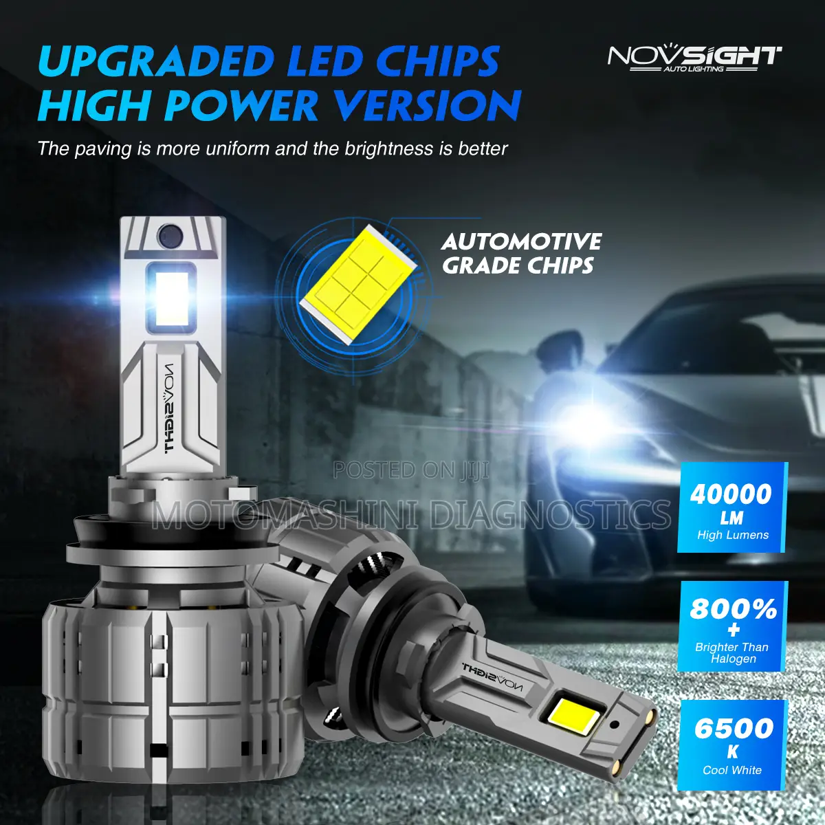 Novsight N60 Super Bright Quality Car Led Headlight Bulbs