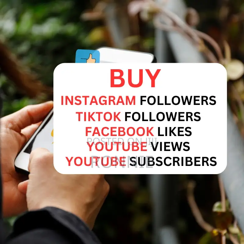 Instagram, Youtube, Tiktok, and Facebook Marketing Services