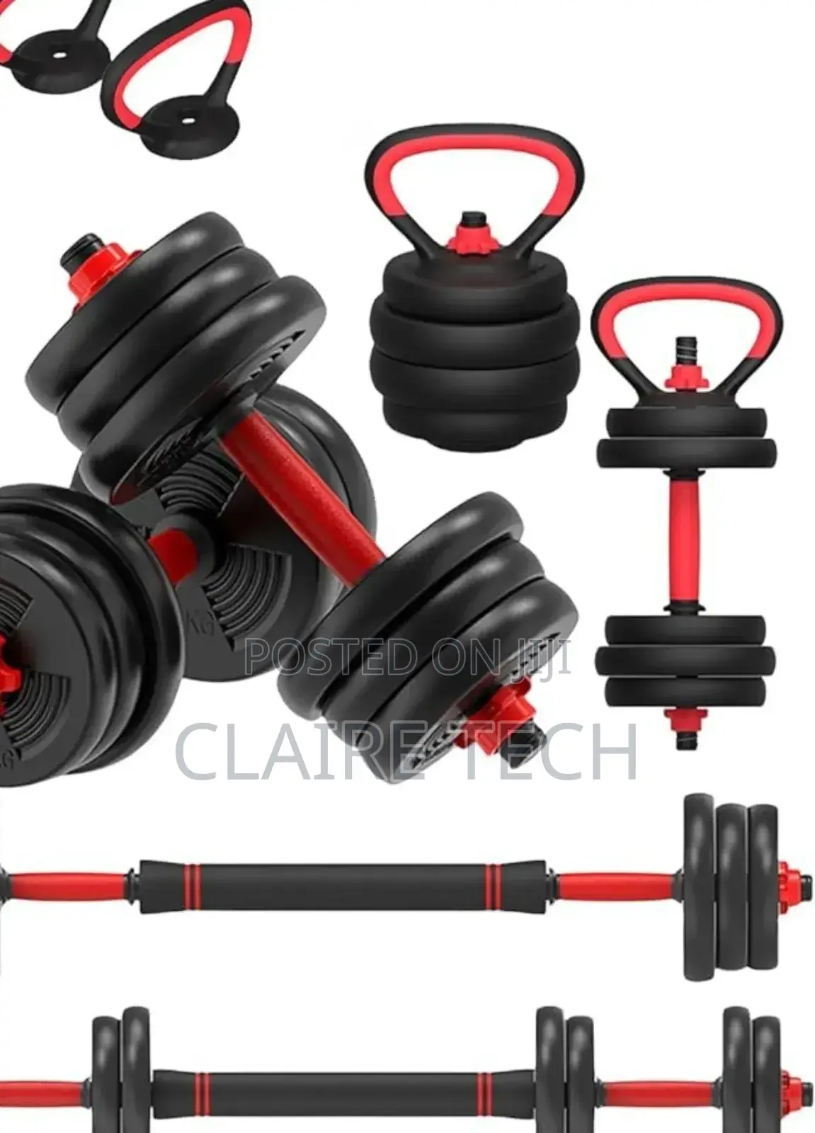 50kg 6 in 1 Dumbell /Kettlebell Set