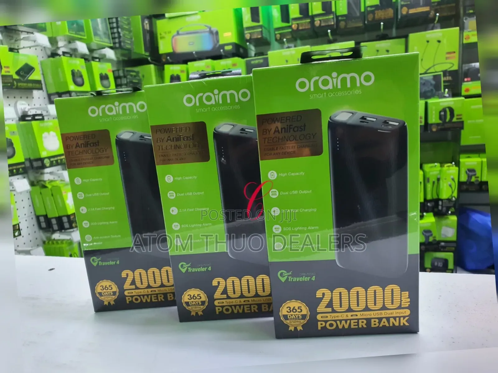 Oraimo Traveler 4 OPB-P204D 20,000mah Power Banks at *