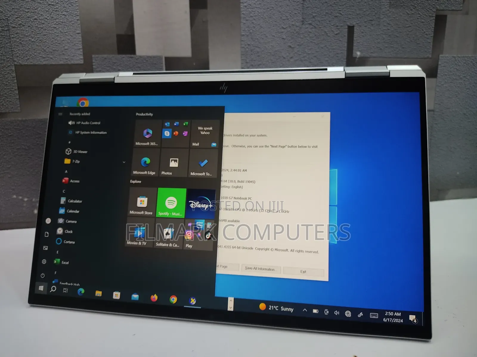 Laptop HP EliteBook x360 1030 G7 16GB Intel Core i7 SSD 512GB