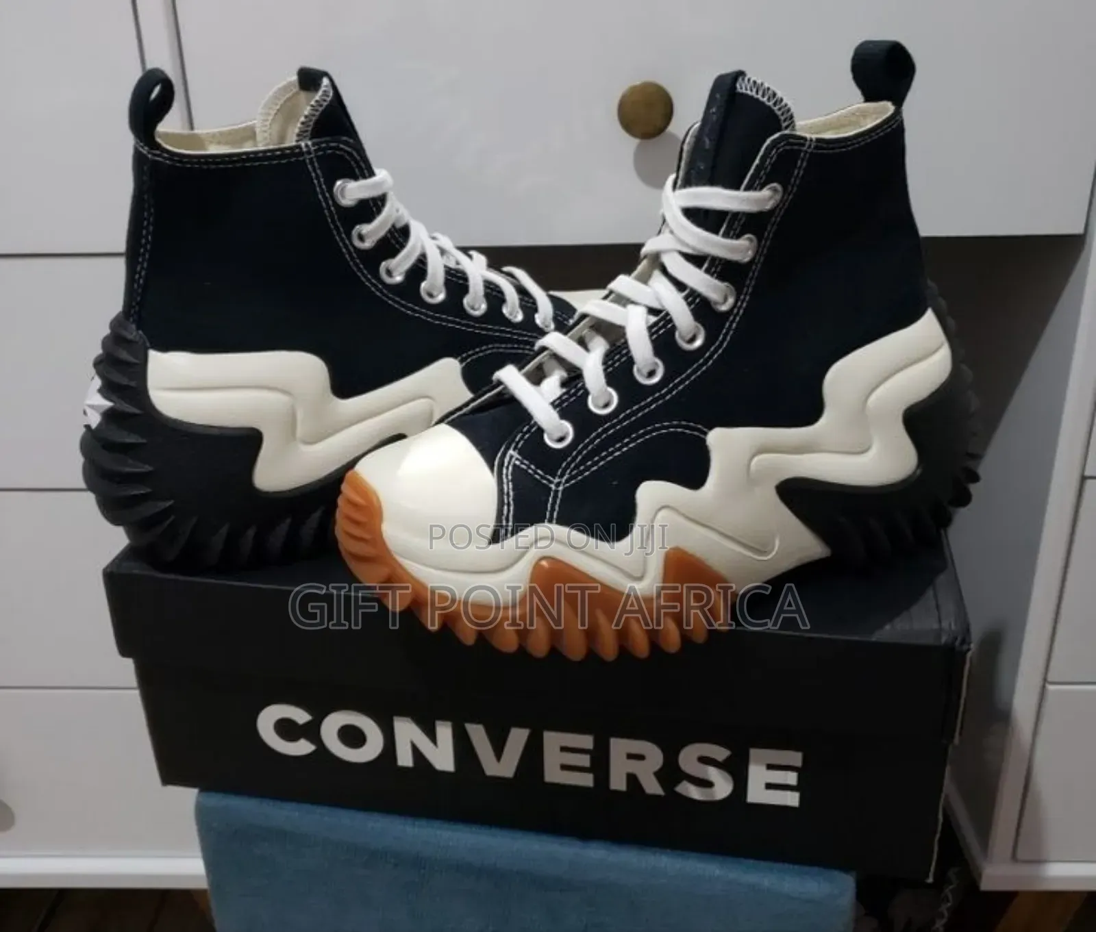 Black Converse Star Run Motion Rubberd