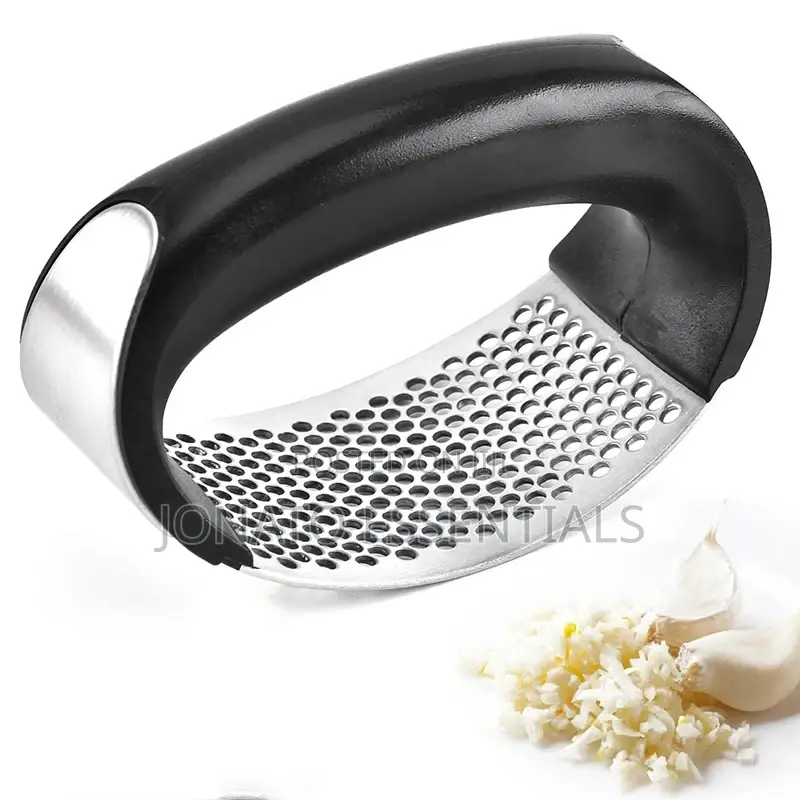 Stainless Steel Garlic Press Rocker and Garlic Crusher Squeezer
