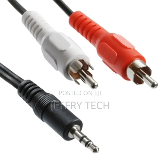 5m Jack 3.5mm Stereo to RCA Male Audio Cable