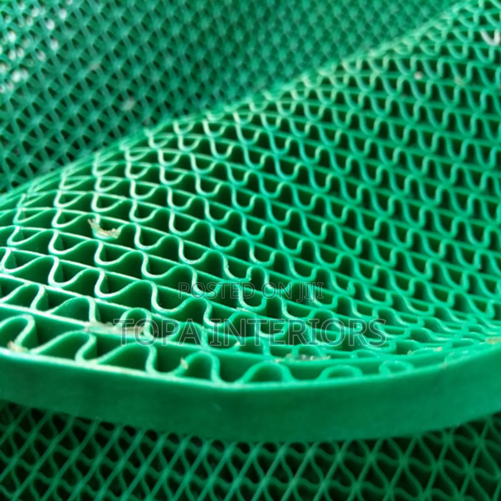 Non Slip Porous Green Perforated PVC Antislip Bathroom Mat