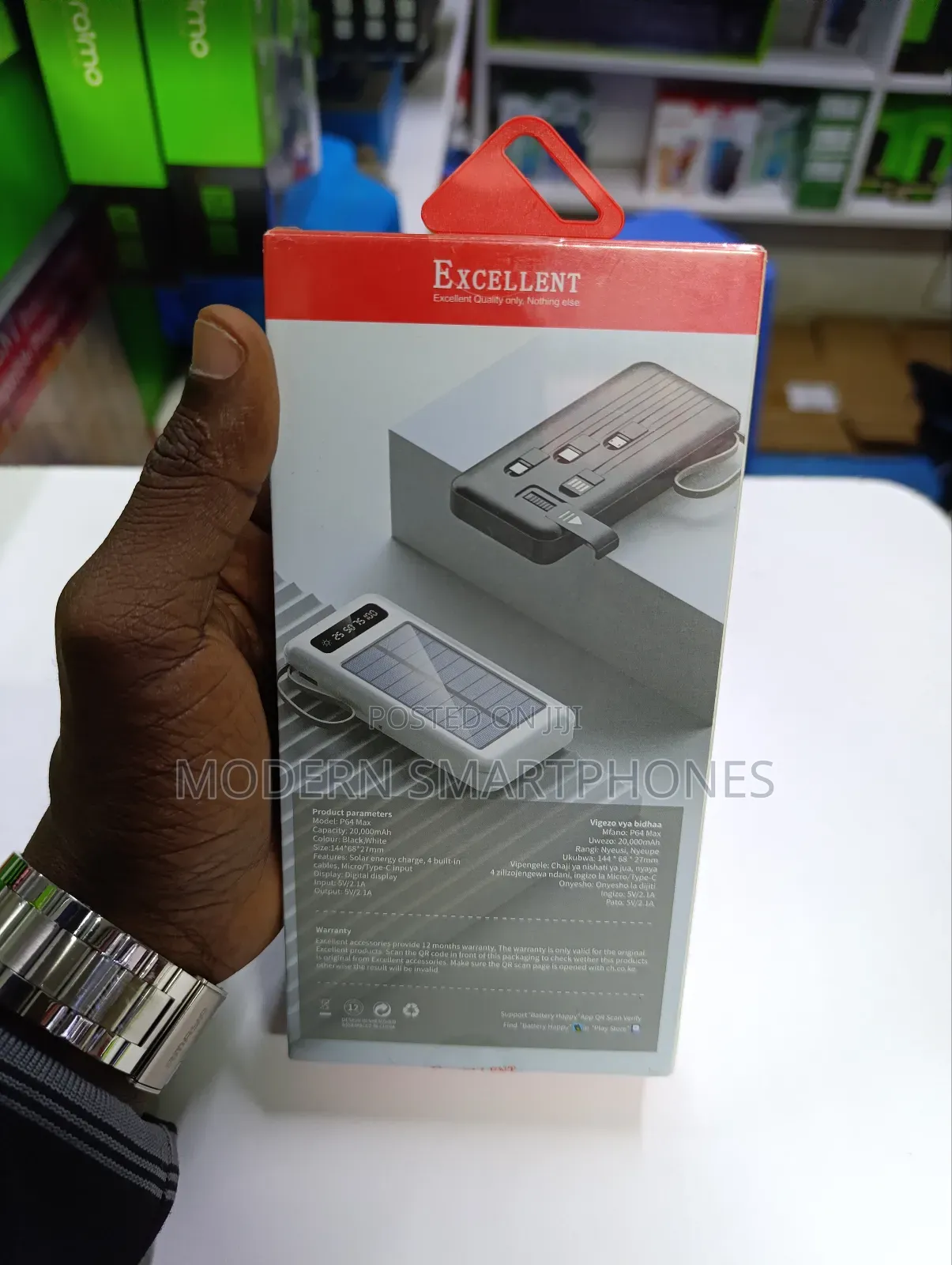 Solar Power Bank 20,000mah