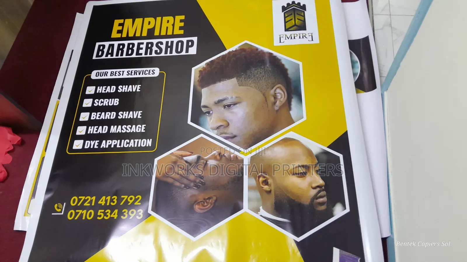 Kinyozi Banners and Stickers Printing